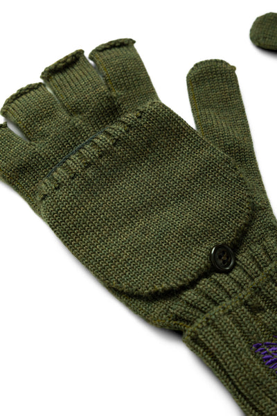 Convertible Glove Merino Wool - Olive