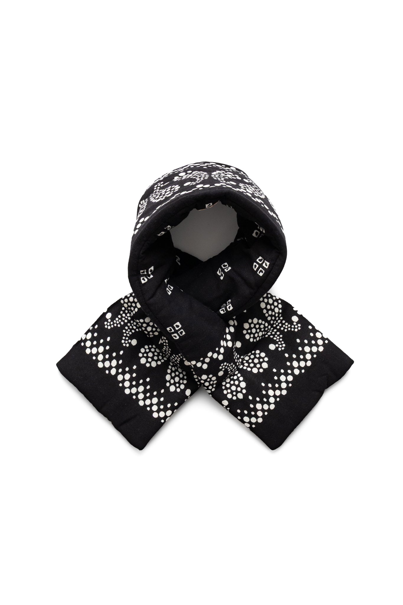 Linen Rayon Bandana KESA Scarf - Black