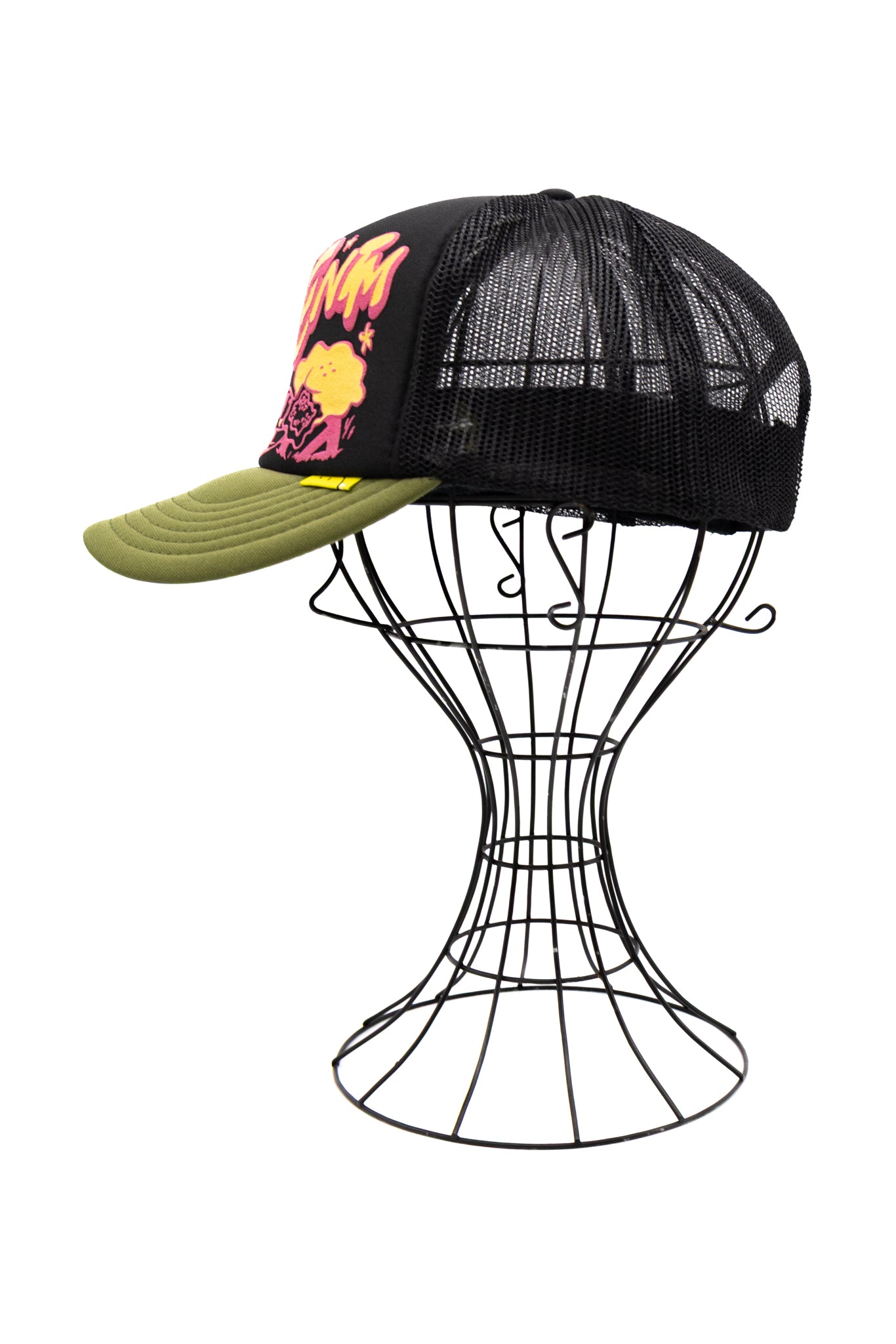 TH D.D. Trucker Cap - Black x Khaki