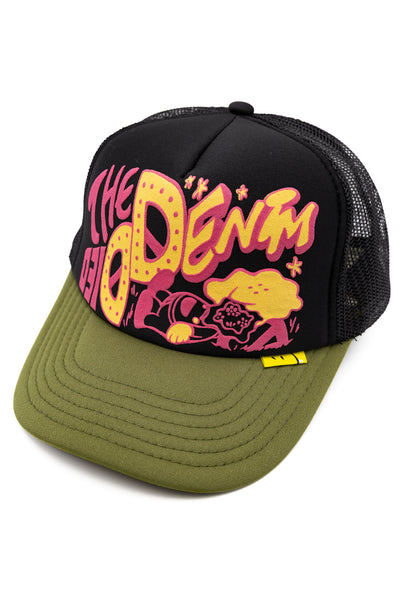 TH D.D. Trucker Cap - Black x Khaki