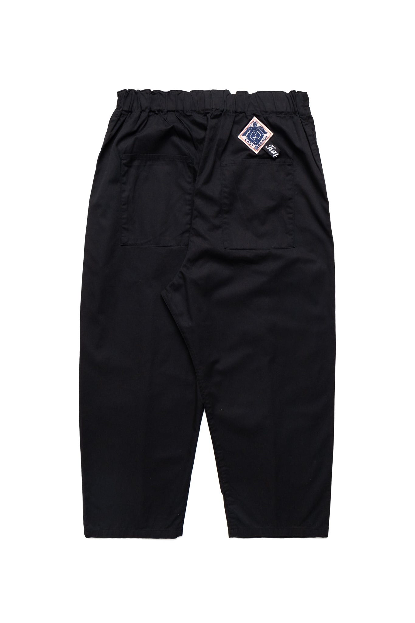 Combed Burberry Cotton EASY-BEACH-GO Pants - Black