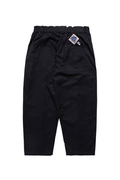Combed Burberry Cotton EASY-BEACH-GO Pants - Black