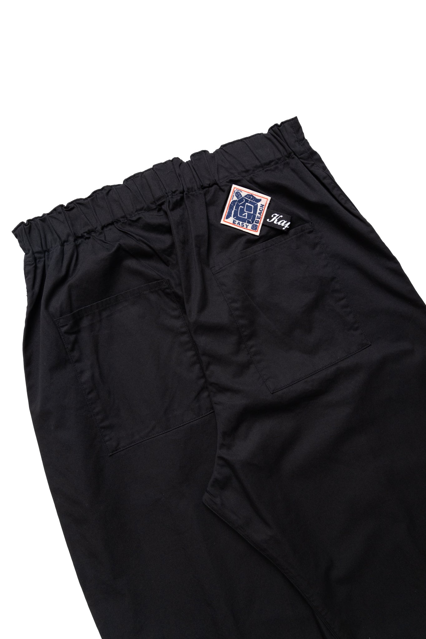 Combed Burberry Cotton EASY-BEACH-GO Pants - Black