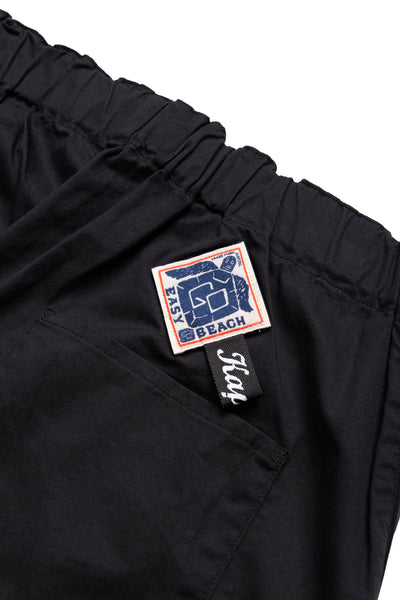 Combed Burberry Cotton EASY-BEACH-GO Pants - Black