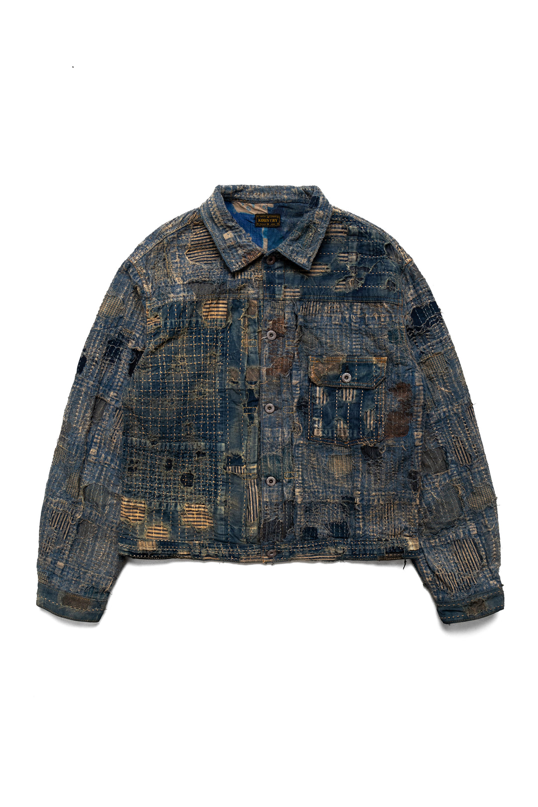 ASK availability First) 【 KAPITAL】BORO Denim jacket black