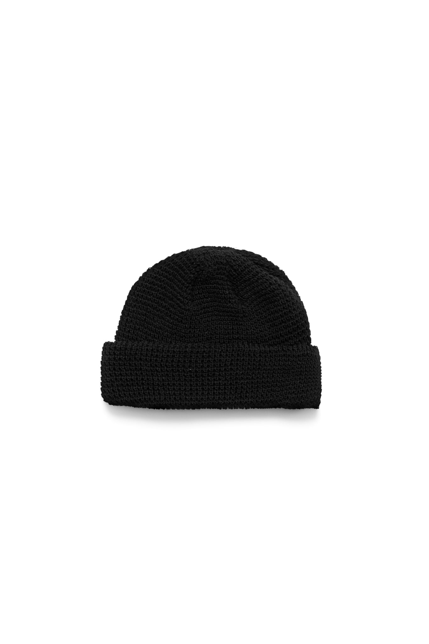 Waffle Watch Cap - Black