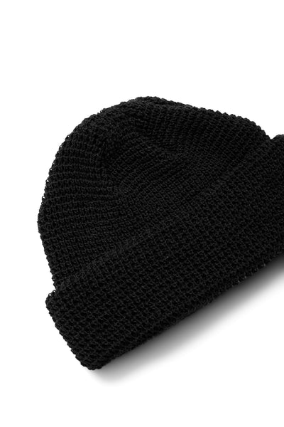 Waffle Watch Cap - Black