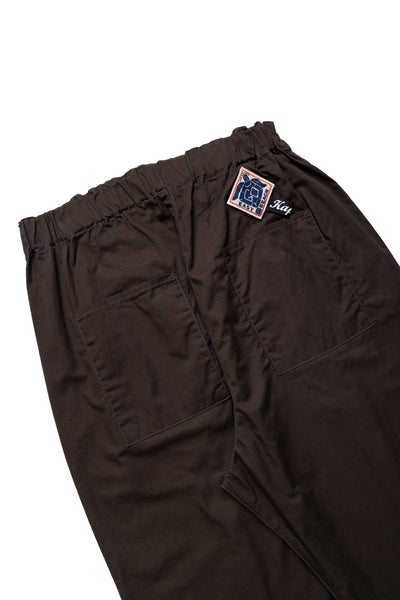 Combed Burberry Cotton EASY-BEACH-GO Pants - Dark Grey