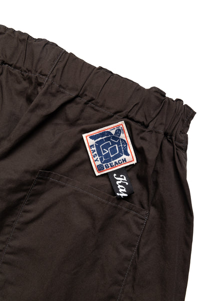 Combed Burberry Cotton EASY-BEACH-GO Pants - Dark Grey