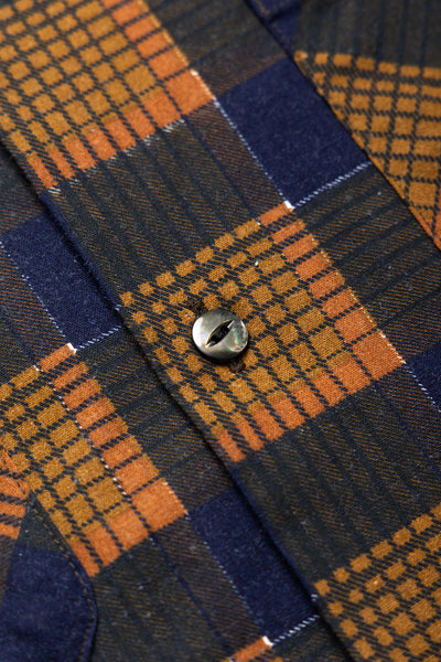 One-Up Shirt Printed Flannel Plaid - Brown