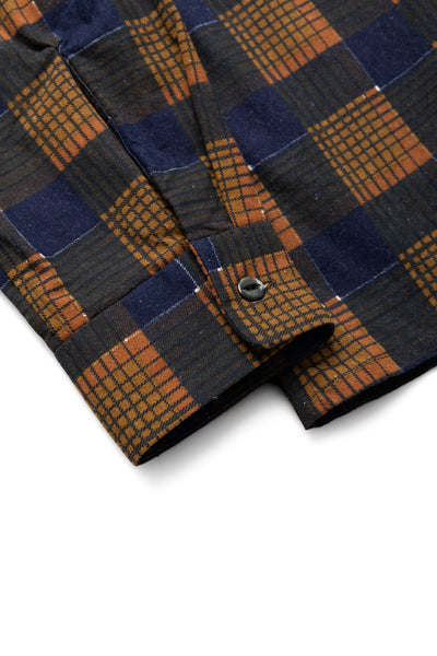 One-Up Shirt Printed Flannel Plaid - Brown