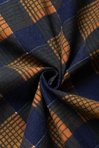 One-Up Shirt Printed Flannel Plaid - Brown