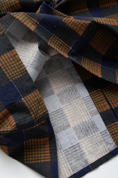 One-Up Shirt Printed Flannel Plaid - Brown