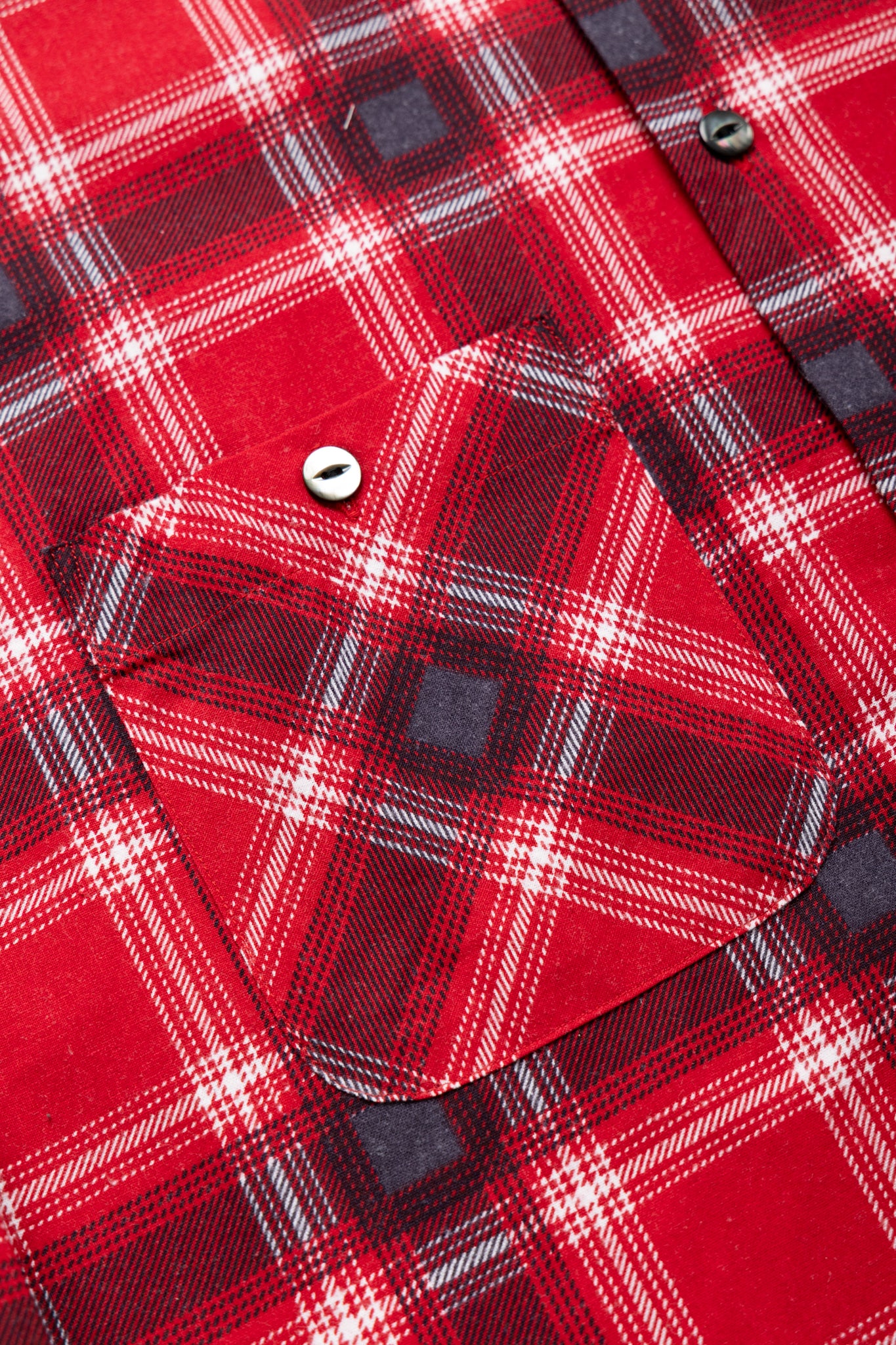 One-Up Shirt Printed Flannel Plaid - Red