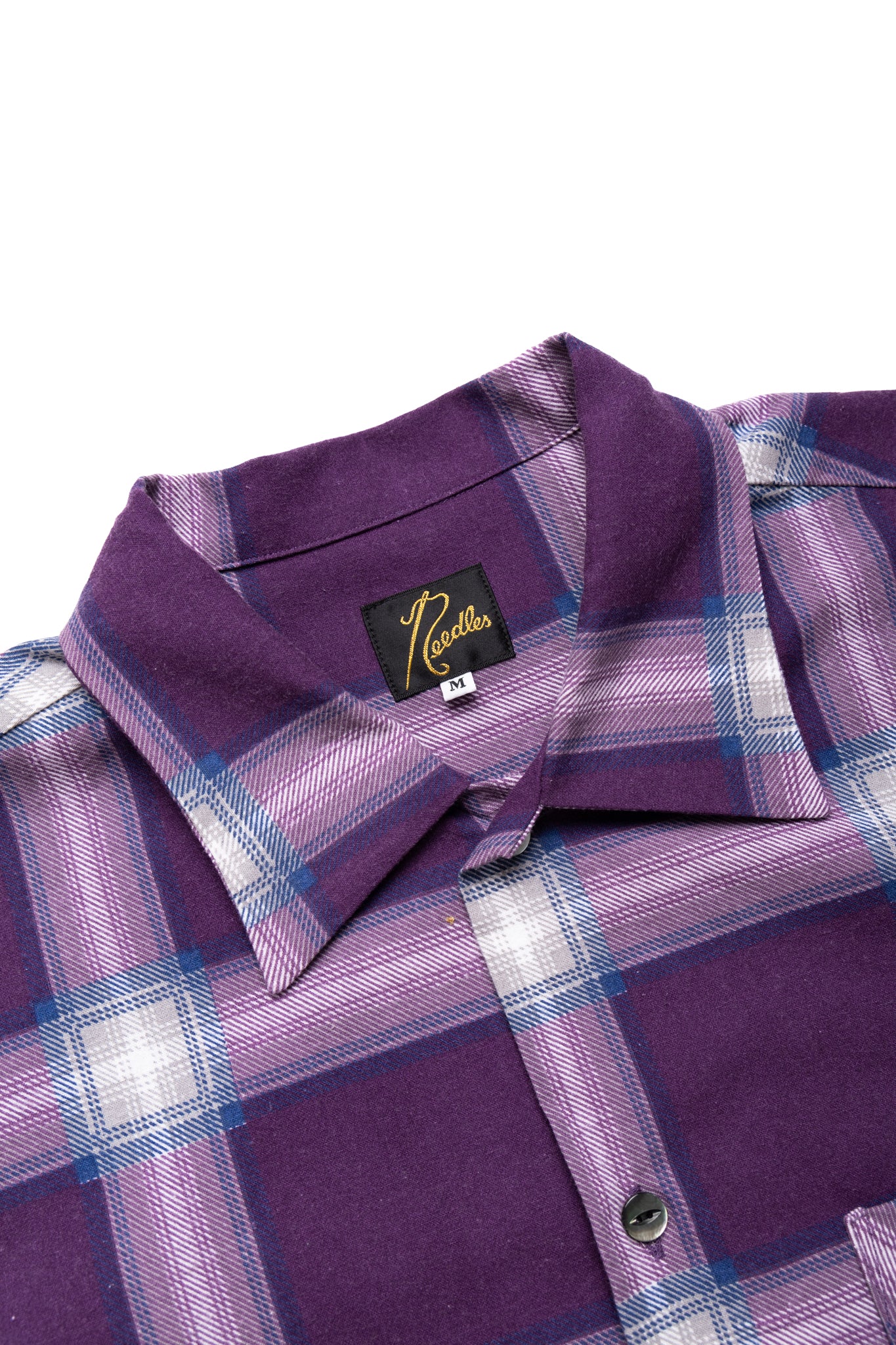 One-Up Shirt Printed Flannel Plaid - Purple