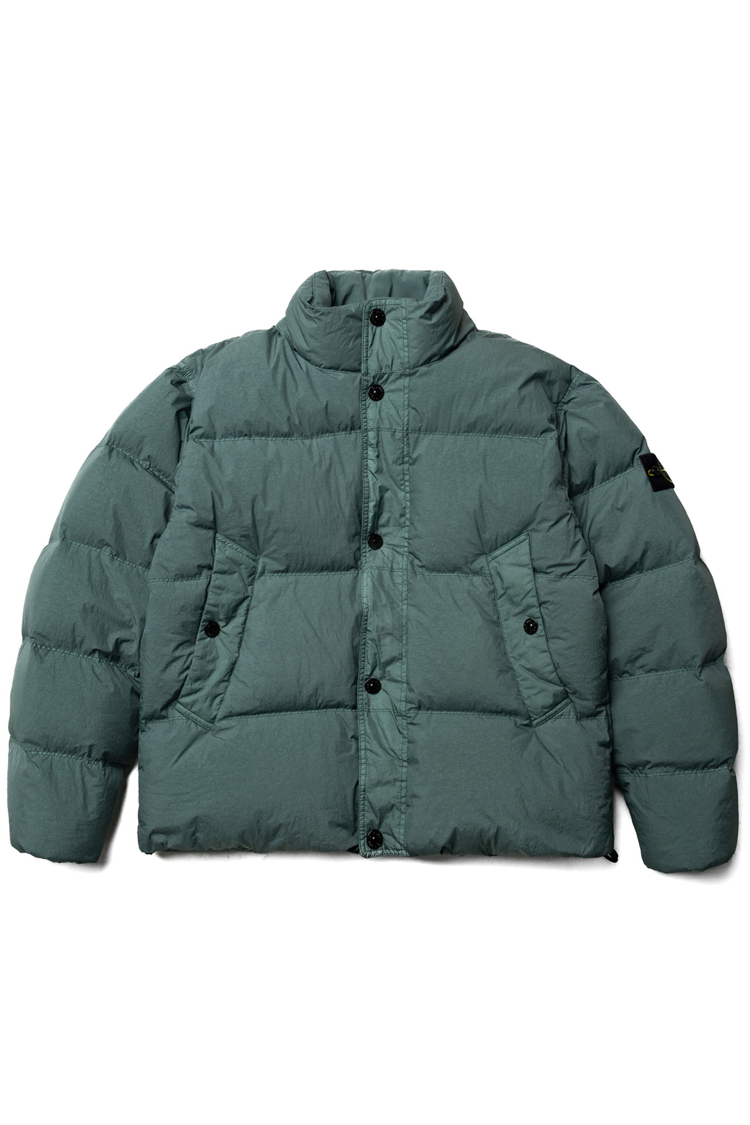 STONE ISLAND Stand Collar Down Jacket CRINKLE REPS NY - Ocean