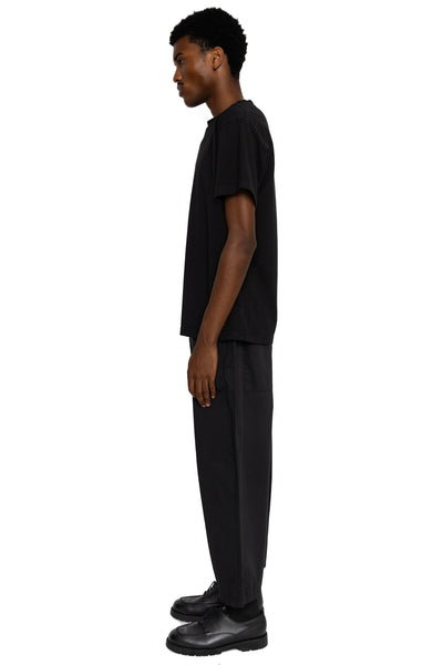Combed Burberry Cotton EASY-BEACH-GO Pants - Black