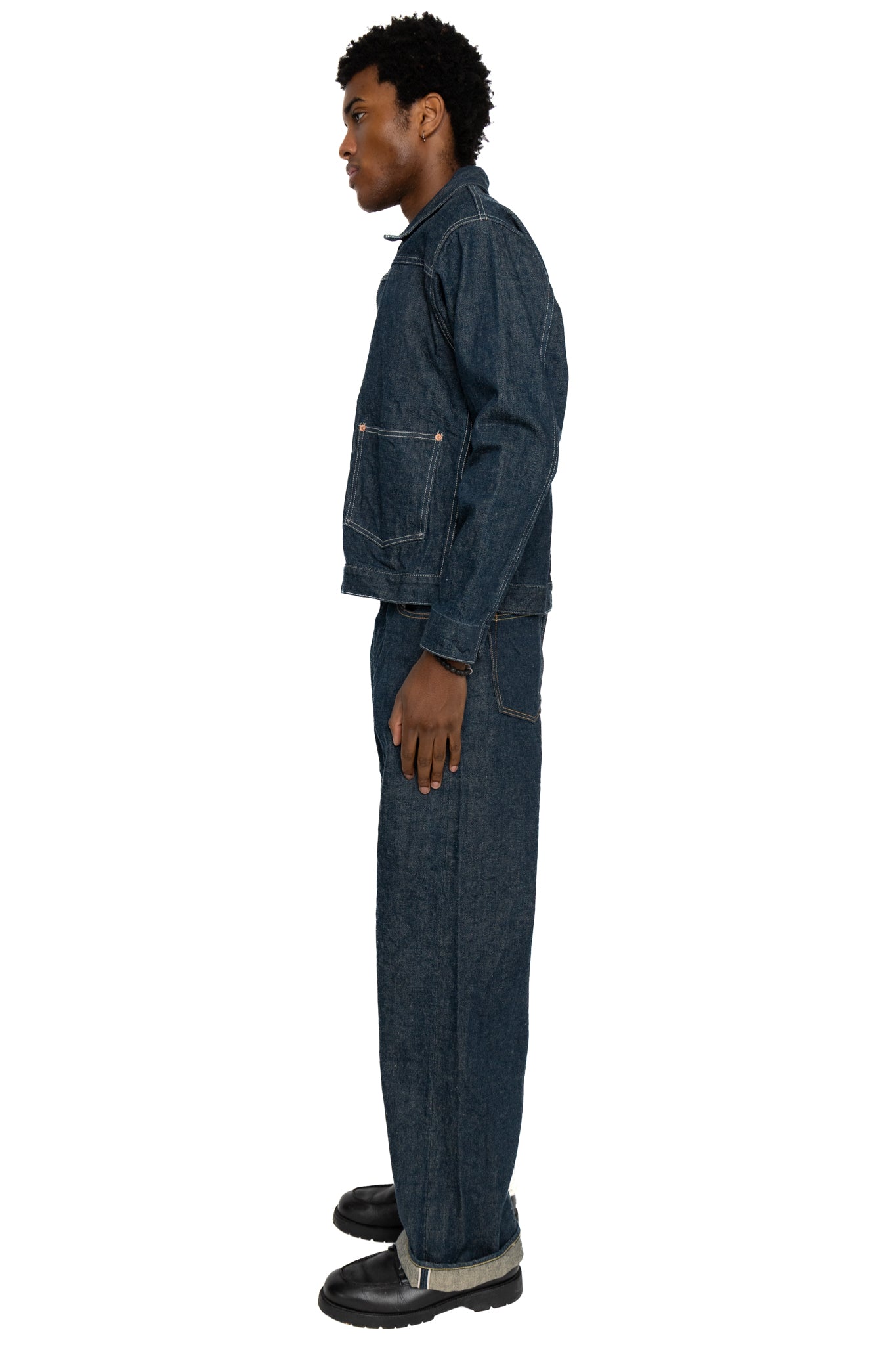 Oni Denim 03517-Ishikawadai 15oz Old Design Jacket – BLUE IN GREEN