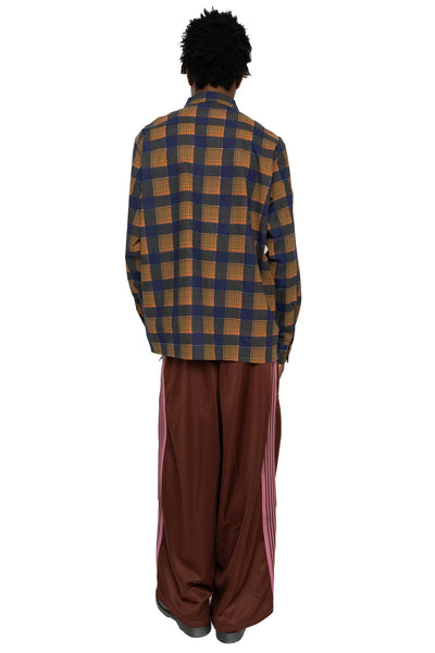 One-Up Shirt Printed Flannel Plaid - Brown