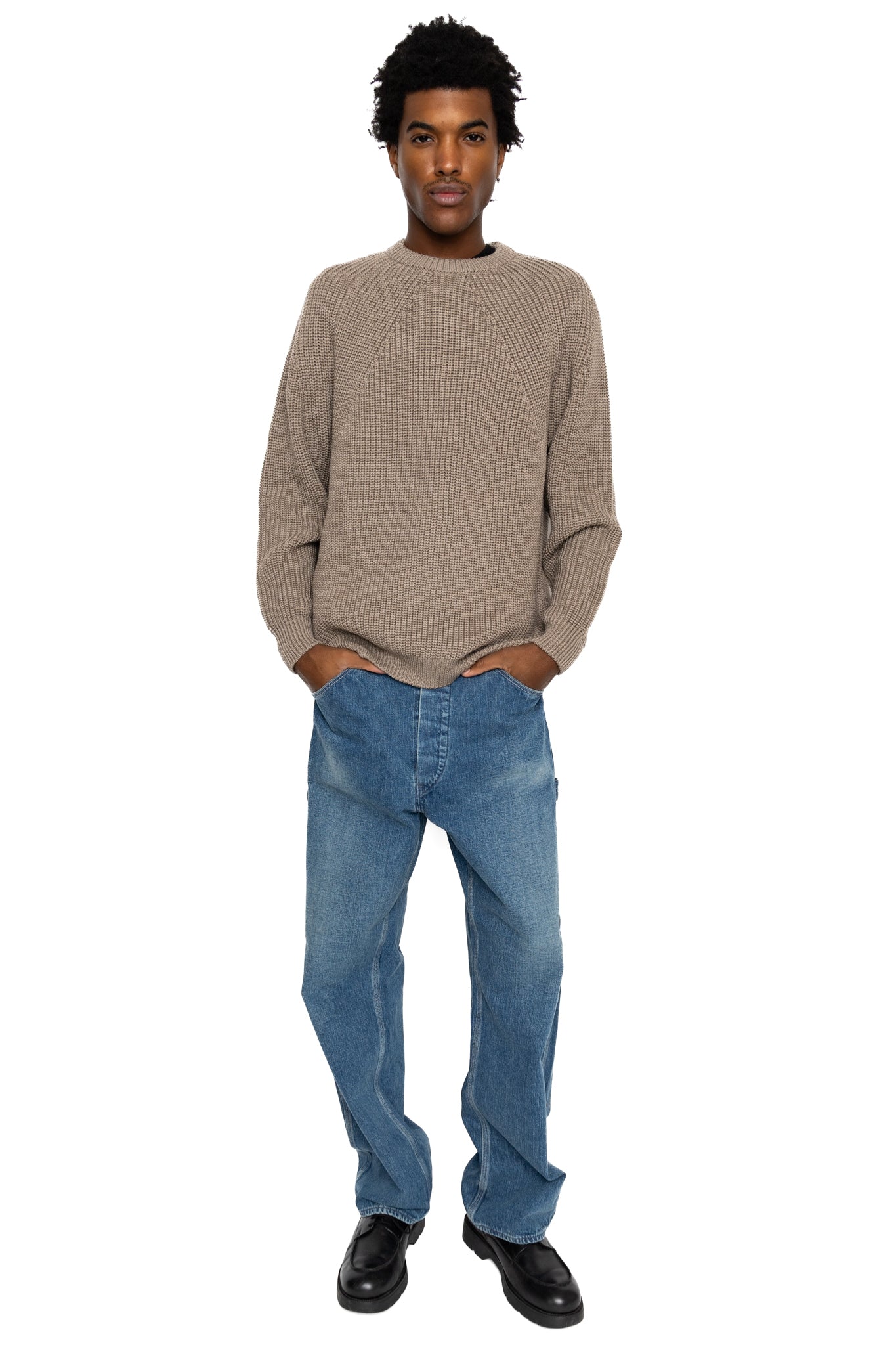 Signature Crew Neck - Melange Brown