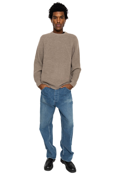 Signature Crew Neck - Melange Brown