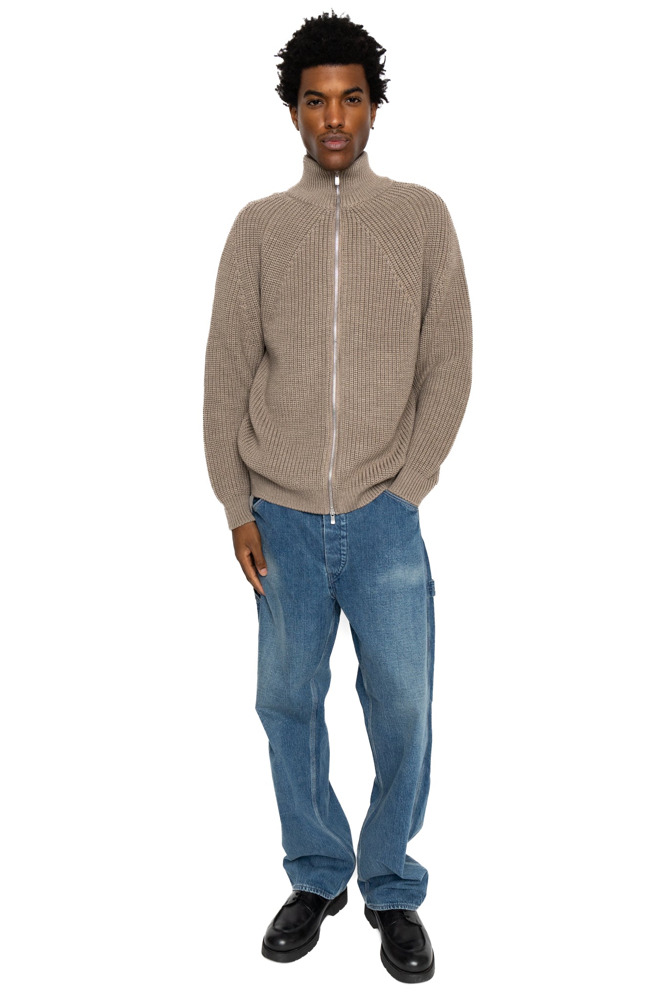 Signature Drivers Knit - Melange Brown