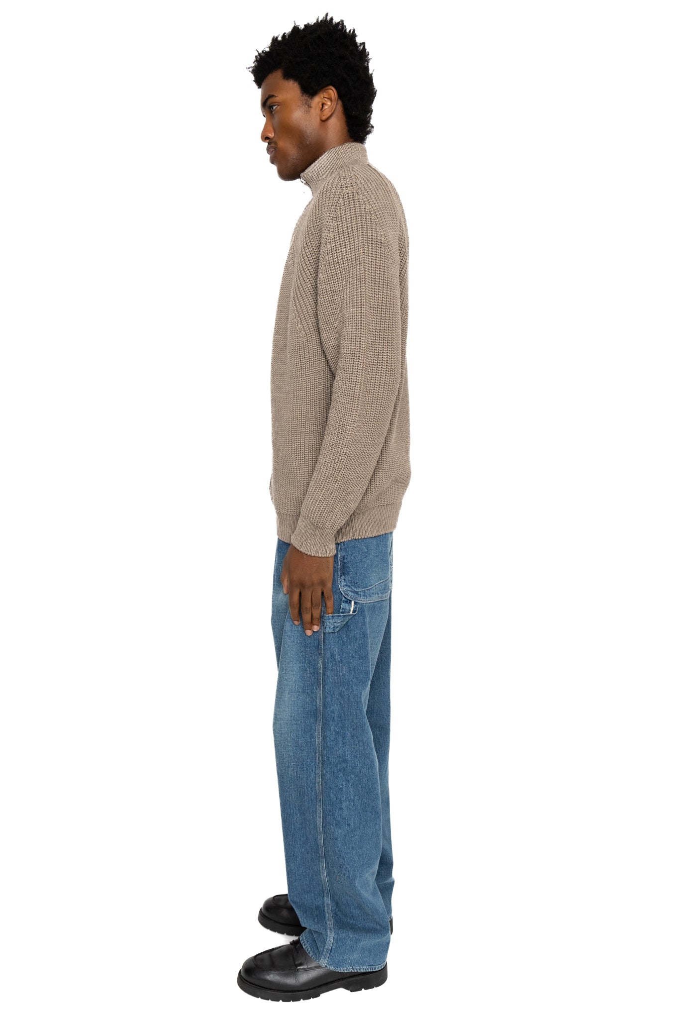Signature Drivers Knit - Melange Brown