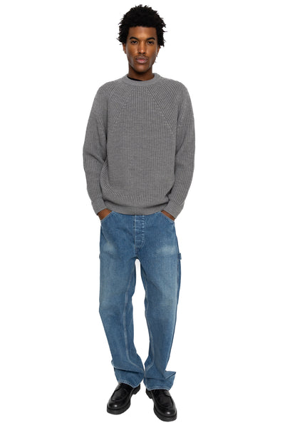 Signature Crew Neck - Melange Grey
