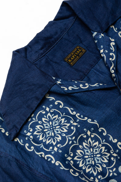 French Cloth Linen HAVANANAJA WRANGLE Collar CUBA Shirt - Ecru