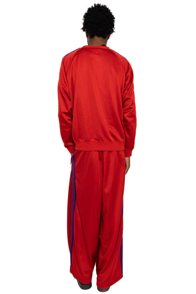 Track Crew Neck Shirt Poly Smooth - Red