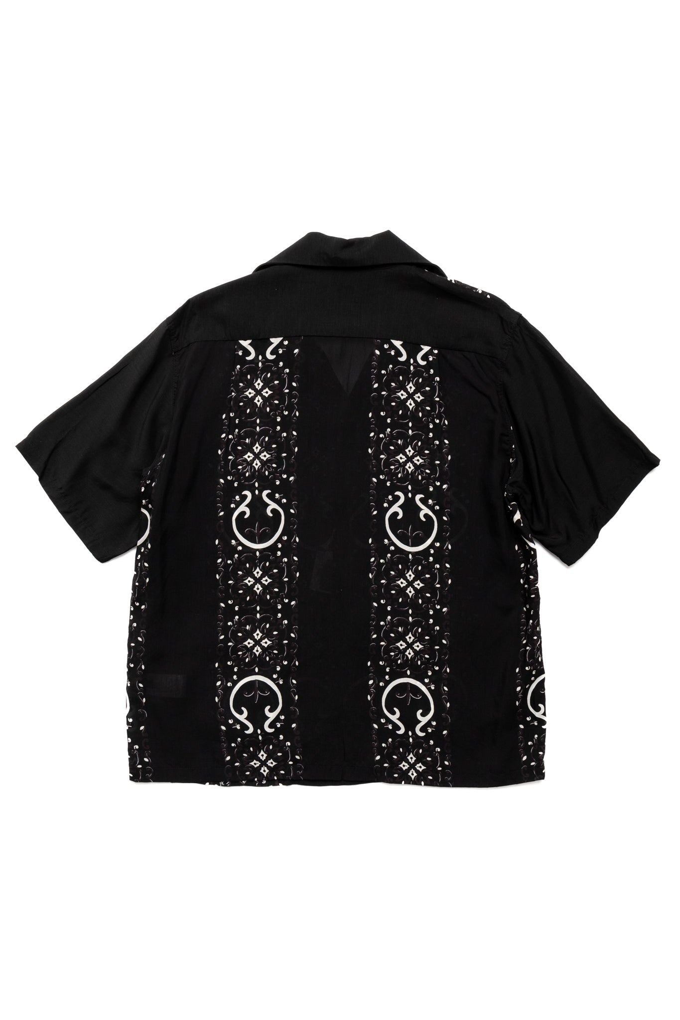 Silk Rayon HAVANANAJA WRANGLE Collar CUBA Shirt - Black