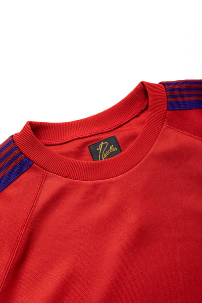 Track Crew Neck Shirt Poly Smooth - Red