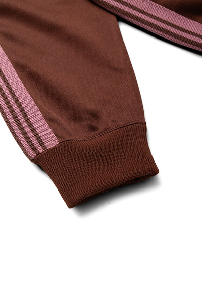 Track Crew Neck Shirt Poly Smooth - Brown