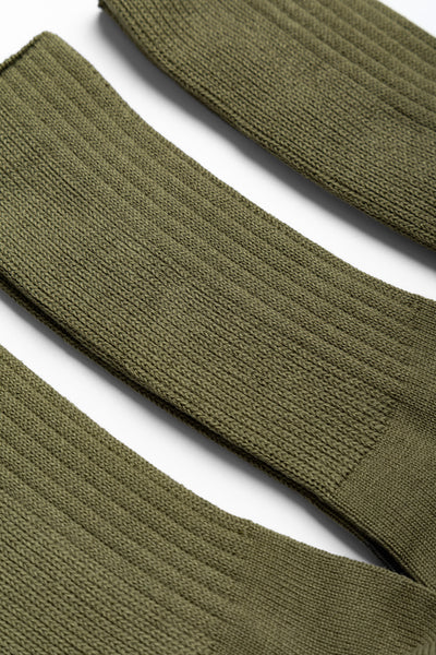3 Pack Socks - Moss Green