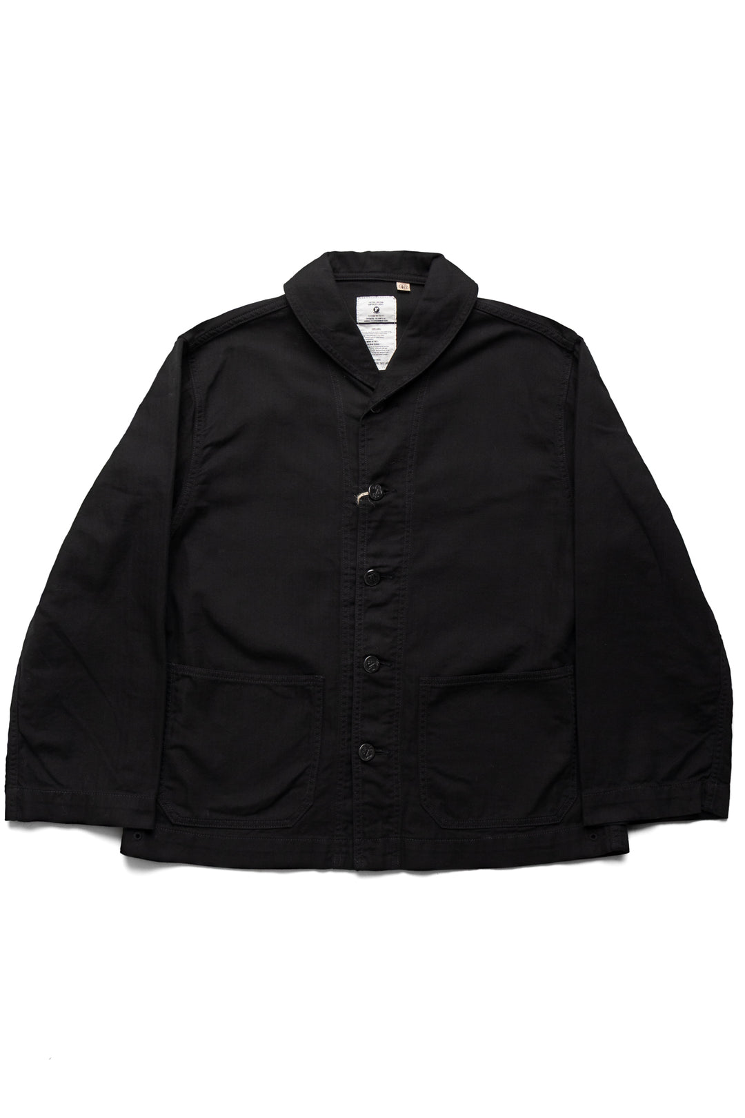 Fullcount USN Shawl Collar Herringbone Coverall - Black – BLUE IN