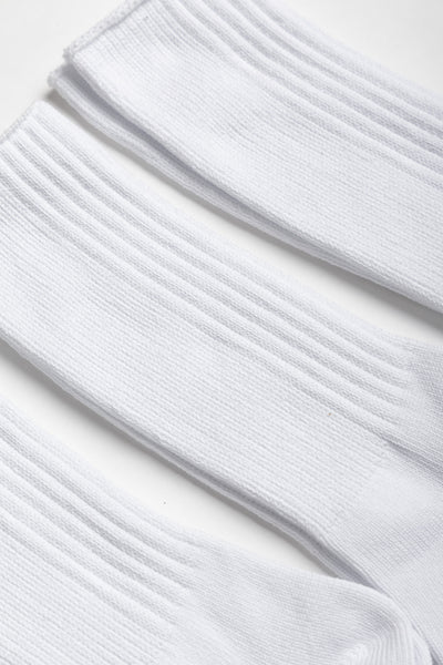 3 Pack Socks - White