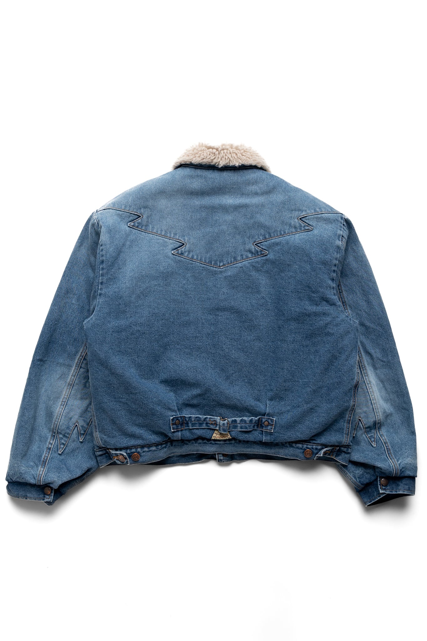 Kapital 12.5oz Broken Denim x Boa Fleece Thunderbird JKT