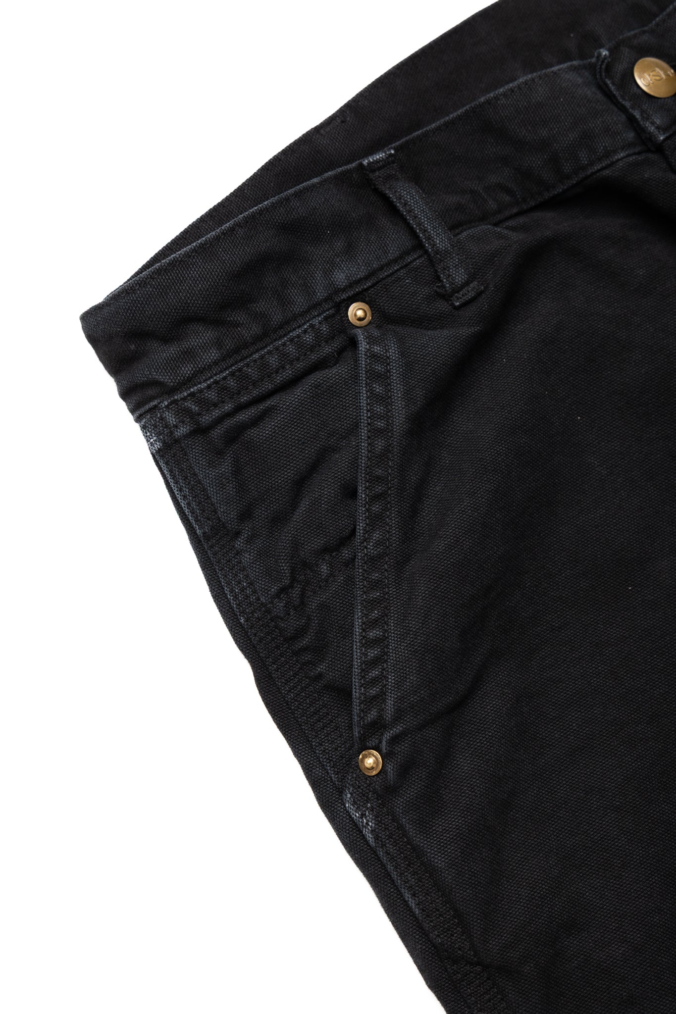 Dad's Fit Oxford Painter Pants - Black