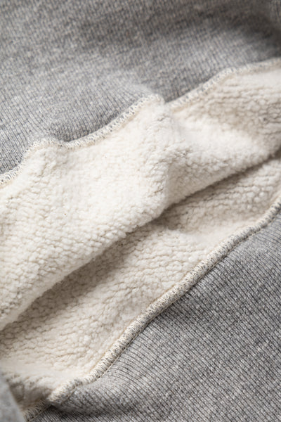 Loop Wheel Crew Neck Sweat Shirt - Heather Grey