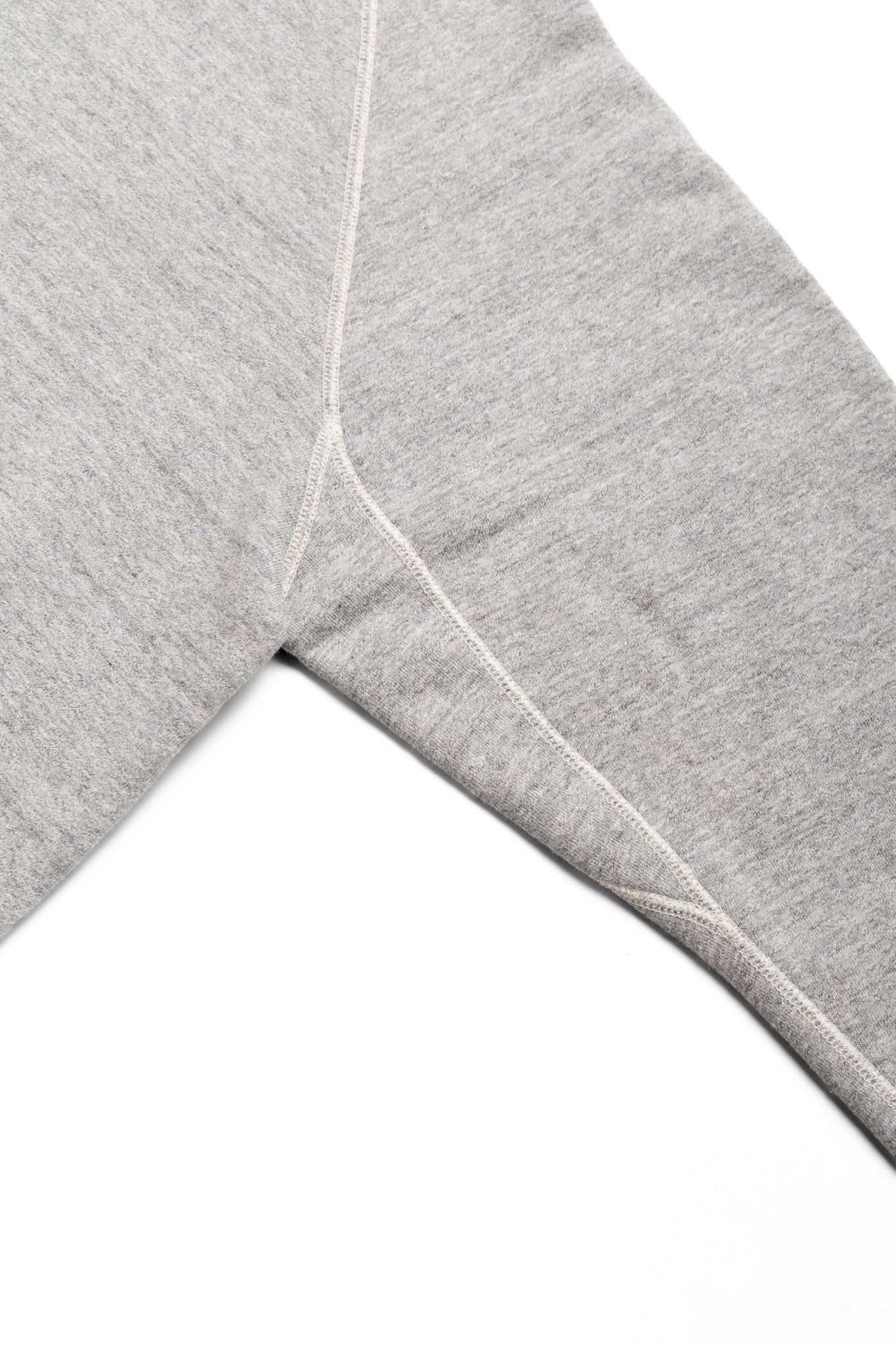 Loop Wheel Crew Neck Sweat Shirt - Heather Grey