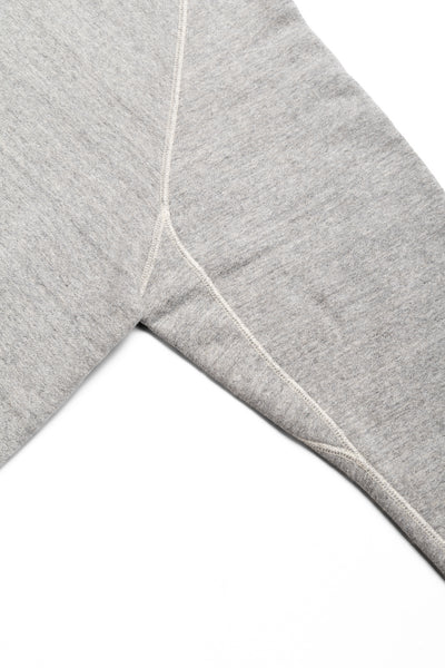 Loop Wheel Crew Neck Sweat Shirt - Heather Grey