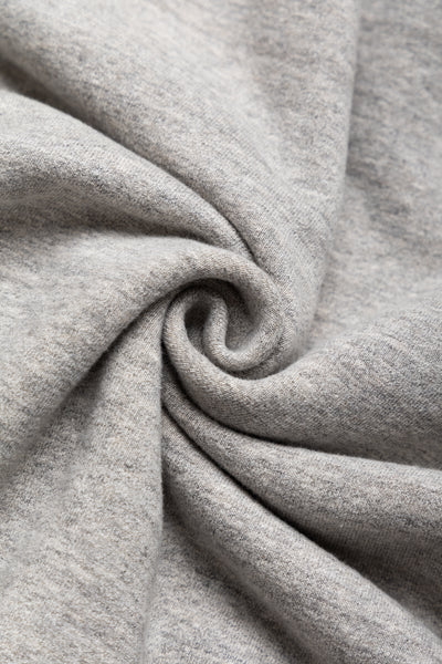 Loop Wheel Crew Neck Sweat Shirt - Heather Grey