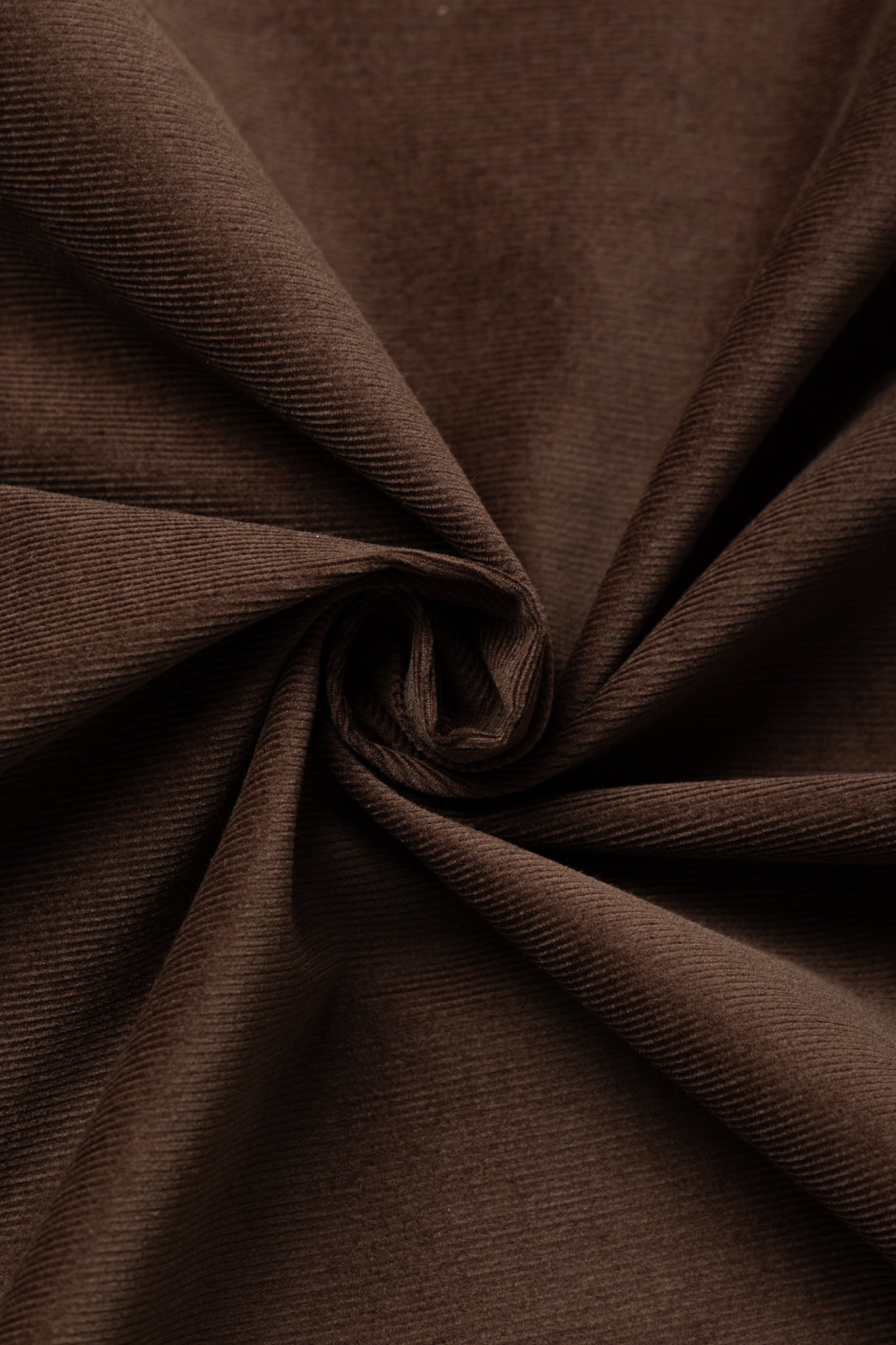 L/S Camp Shirt With 1 Pocket - Dark Brown Thin Wale Corduroy