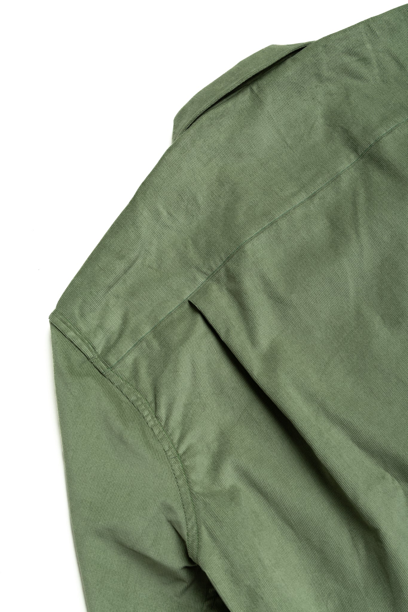 L/S Camp Shirt With 1 Pocket - Sage Thin Wale Corduroy