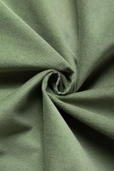 L/S Camp Shirt With 1 Pocket - Sage Thin Wale Corduroy