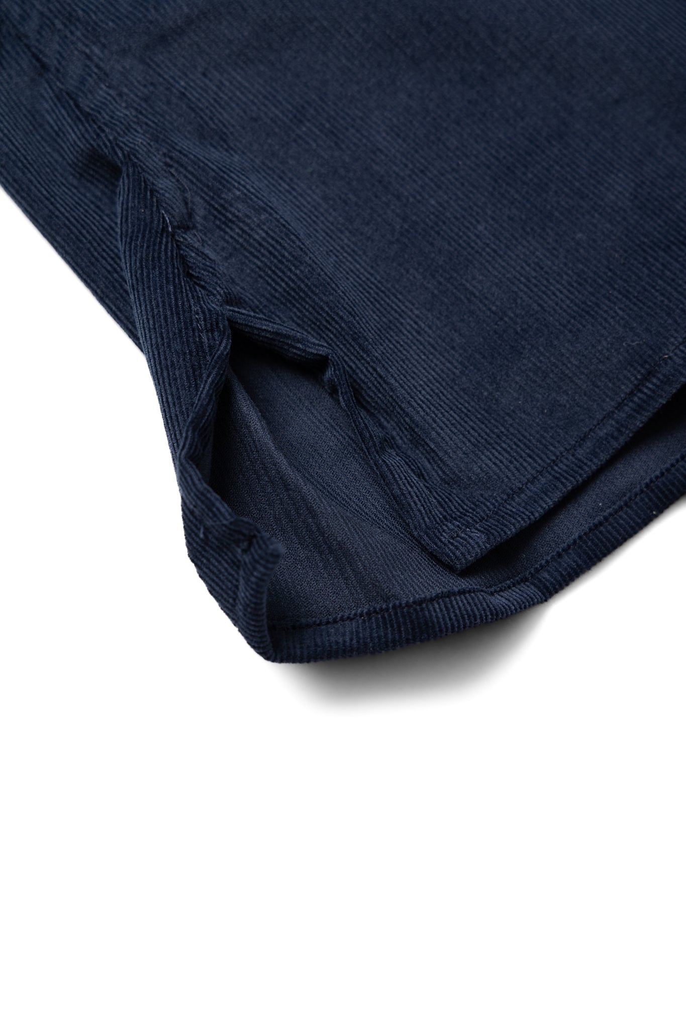 L/S Camp Shirt With 1 Pocket - Navy Thin Wale Corduroy