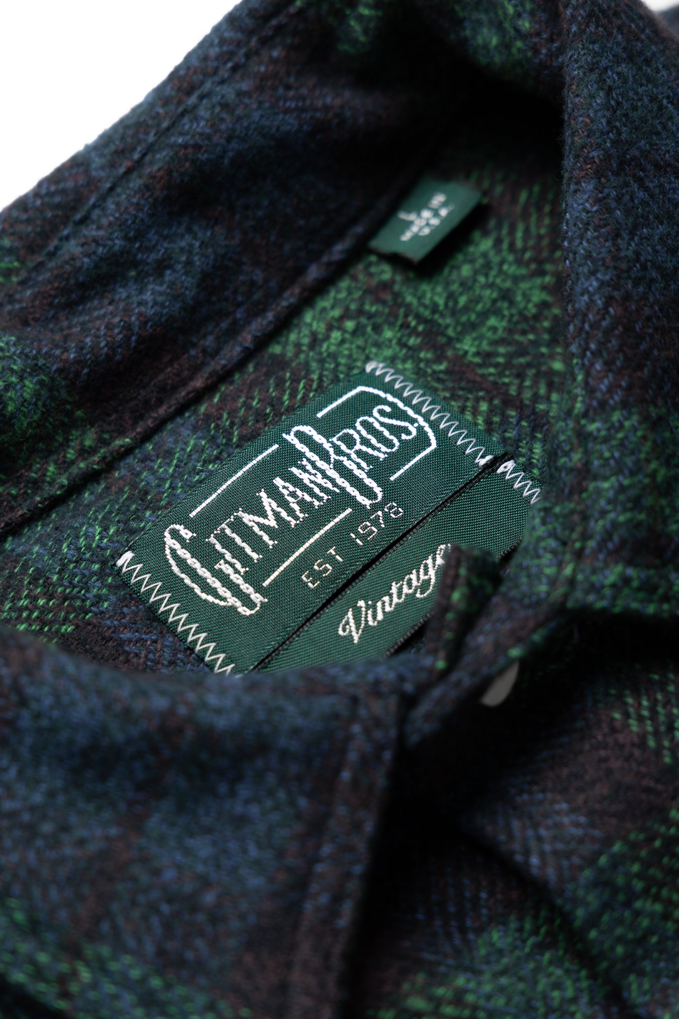 L/S 2 Pocket Work Shirt - Blackwatch Cotton Tweed Check