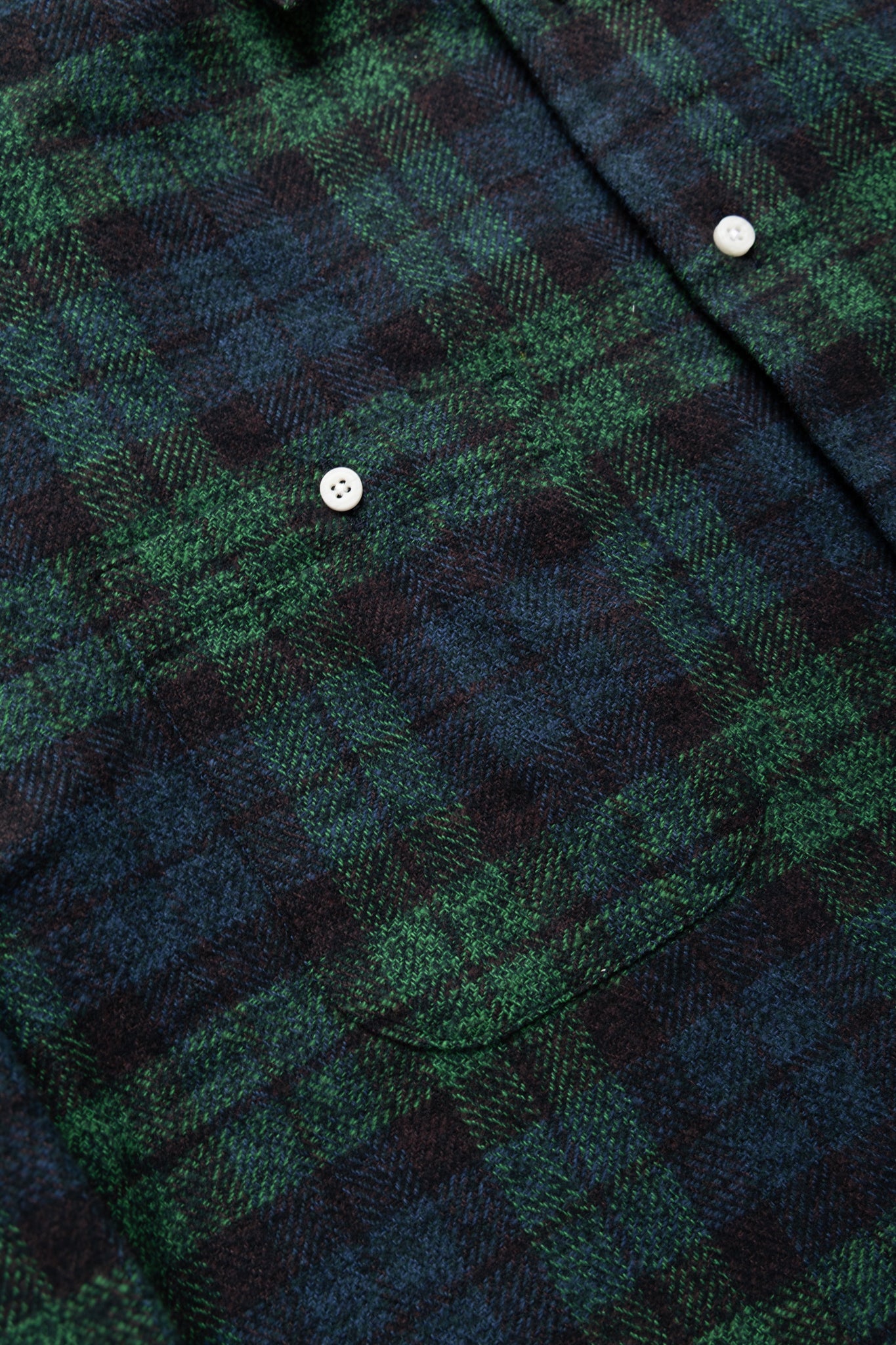 L/S 2 Pocket Work Shirt - Blackwatch Cotton Tweed Check
