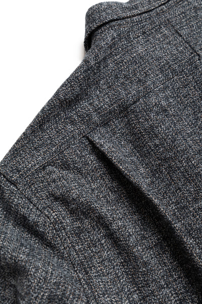 L/S 2 Pocket Work Shirt - Grey Cotton Tweed
