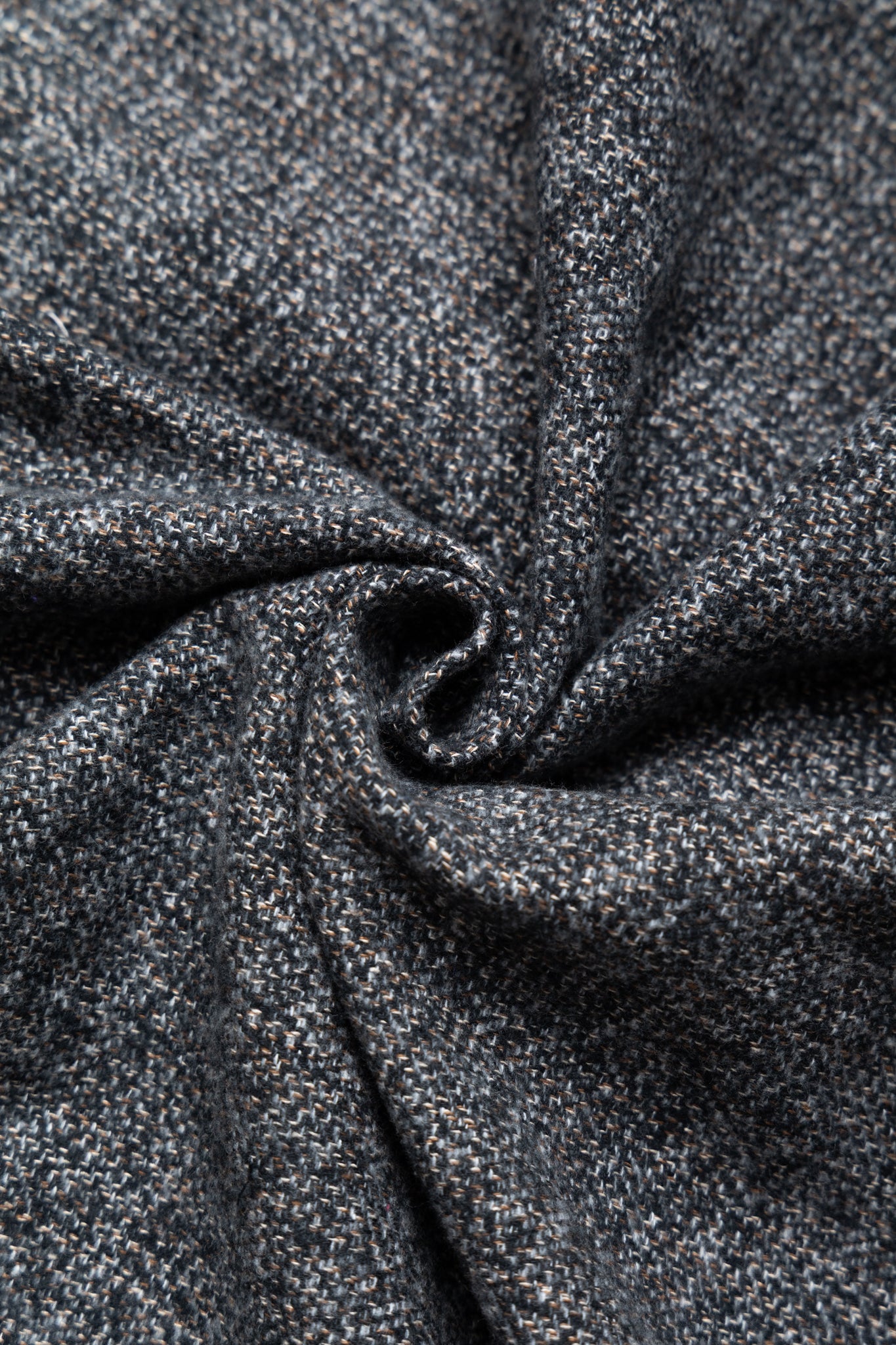 L/S 2 Pocket Work Shirt - Grey Cotton Tweed